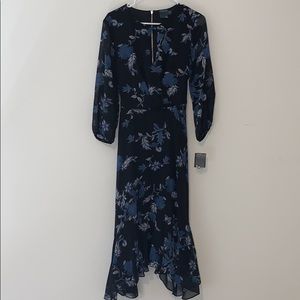 Gabby Skye black and blue midi dress